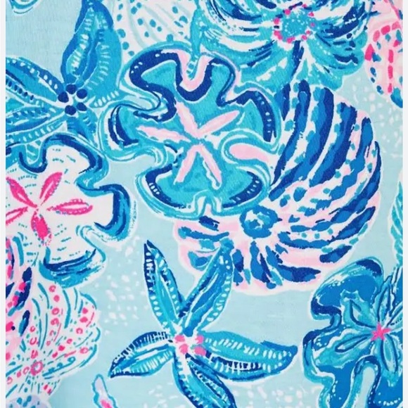Lilly Pulitzer Dev Dress Multi Bahamas Beachcomber Blue Pink White Sz XS NEW - Picture 9 of 14